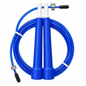 SALTA SOGA CON MANGOS DE PVC Y CABLE DE ACERO