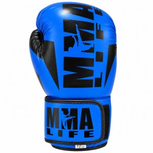 GUANTES DE BOX MMA LIFE 12 OZ COLOR AZUL