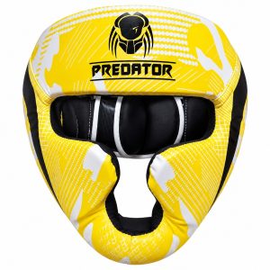 CASCO DE BOX MODELO PREDATOR TALLA L COLOR AMARILLO